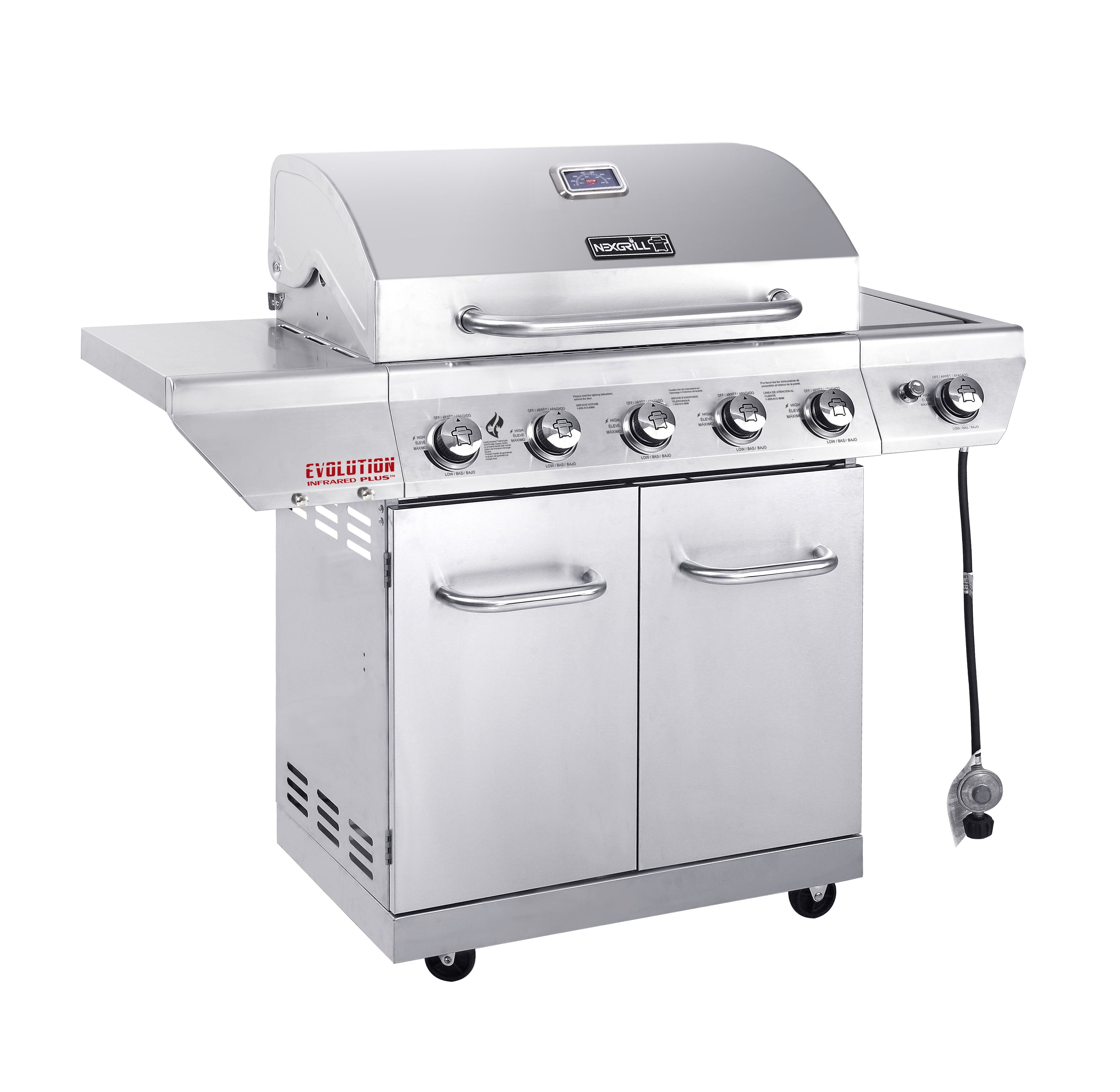 Stainless-steel gas grill by Nexgrill