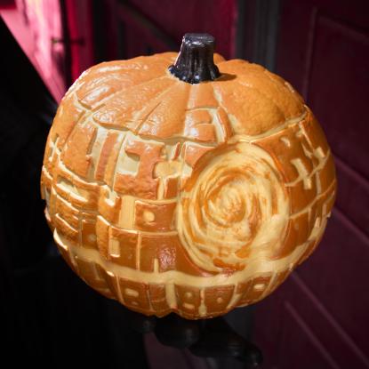 Death Star pumpkin