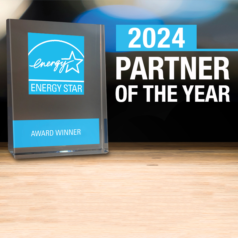 Plaque with Energy Star logo and "Partner of the Year" text