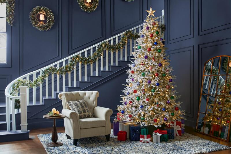 9-foot Pre-Lit LED Kenwood Fraser Fir Flocked