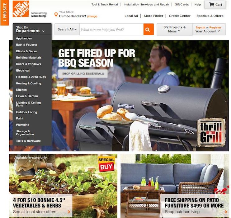 The Home Depot | THROWBACK THURSDAY: HOMEDEPOT.COM THEN AND NOW