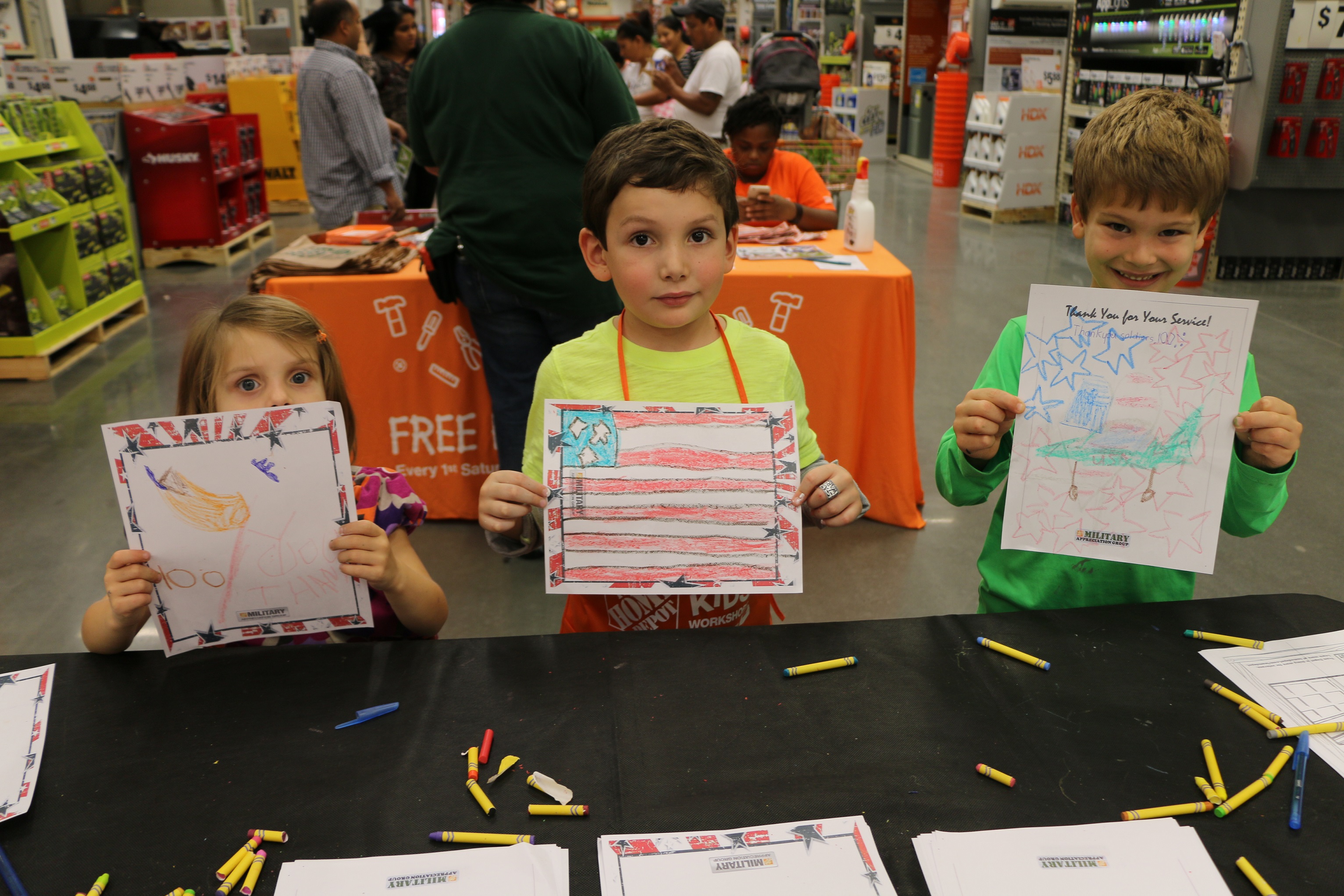 kids celebrate veterans at workshops across the country