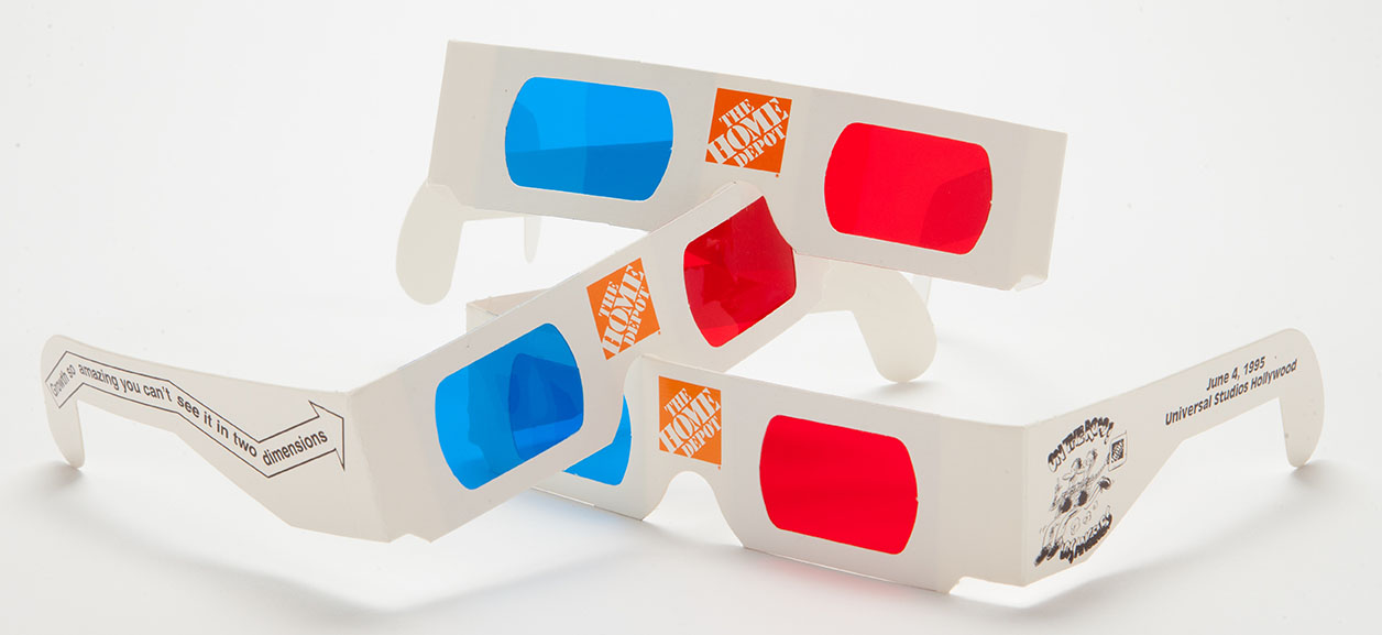 Home Depot 3D glasses
