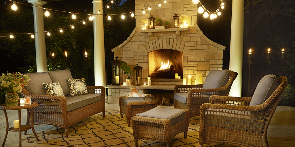 Wicker patio furniture