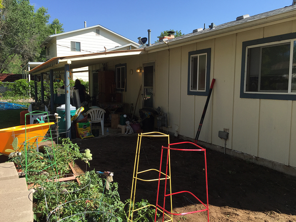 Colorado Springs, Colo. Backyard Garden Upgrade before