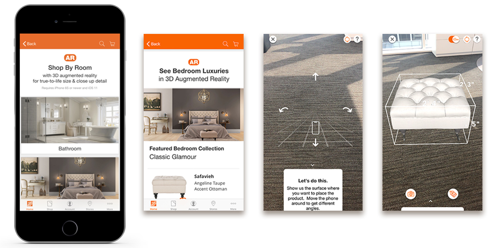 Home Depot Mobile App augmented reality