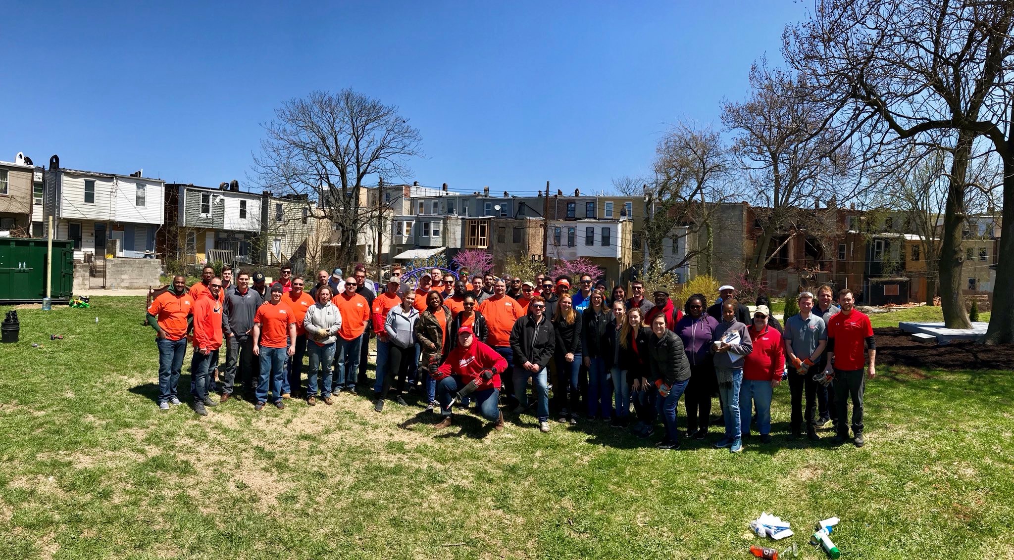 Team Depot volunteers in Baltimore