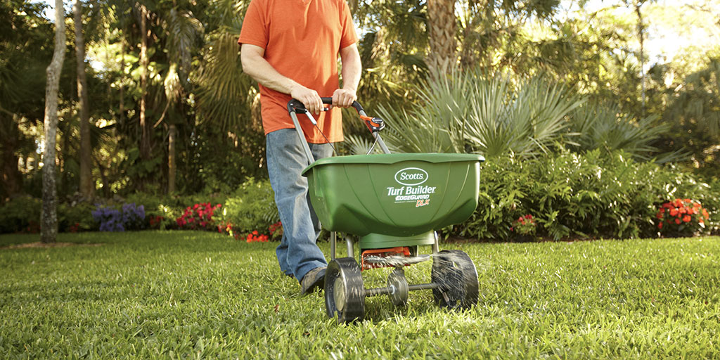 Fertilizing yard