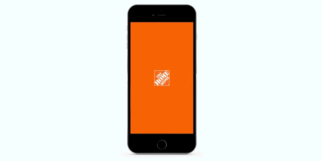 Home Depot Mobile App with Apple business chat