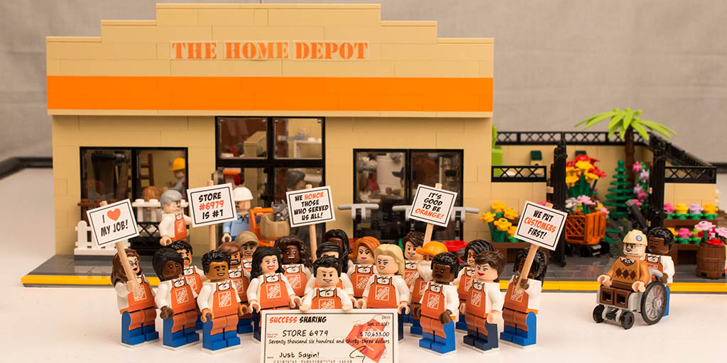 The Home Depot built in LEGOs