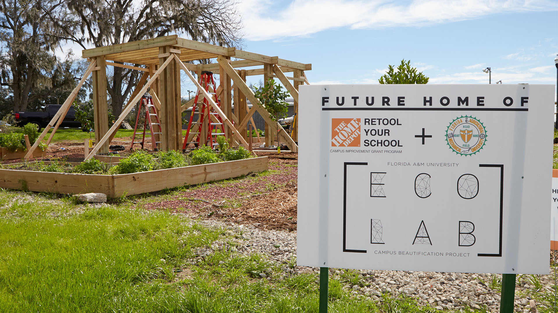 FAMU eco lab, funded by Retool Your School grant. 