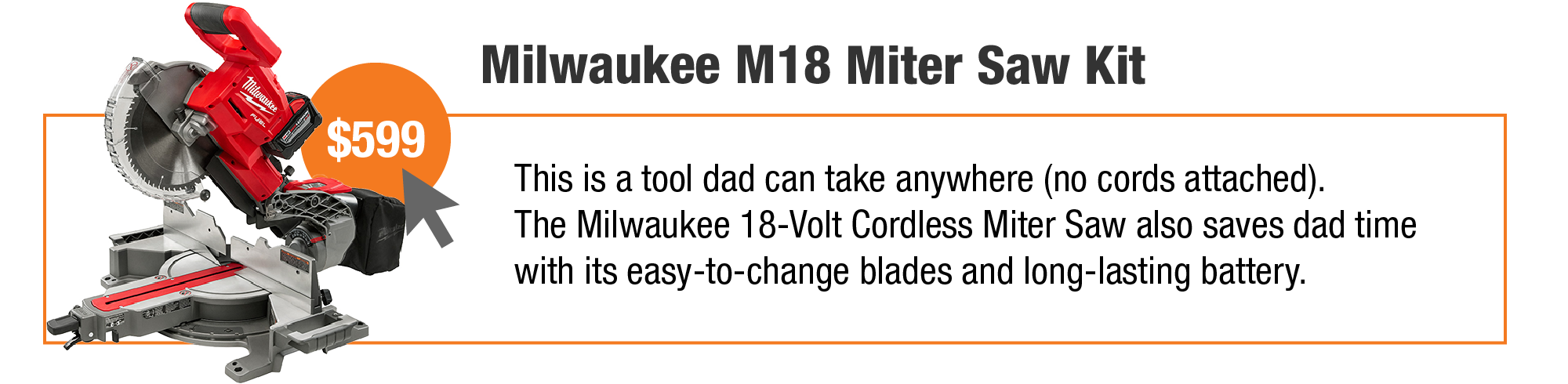 Milwaukee M18 Miter Saw Kit
