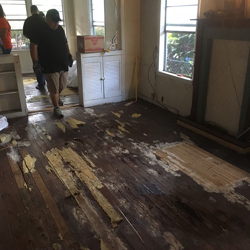Floors in disrepair