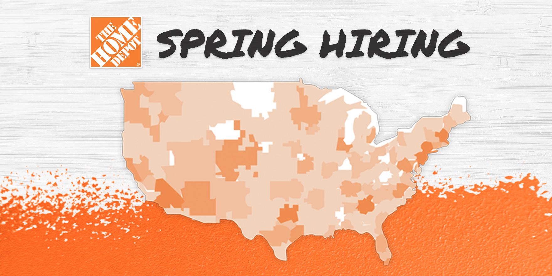 Spring hiring heat map 
