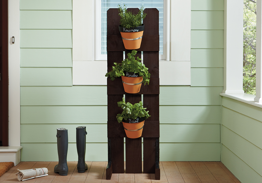 Vertical herb garden