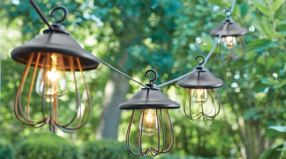 Patio string lights