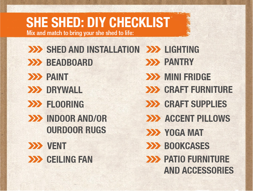 The Home Depot | INTRODUCING THE SHE SHED: THE NEXT BIG 