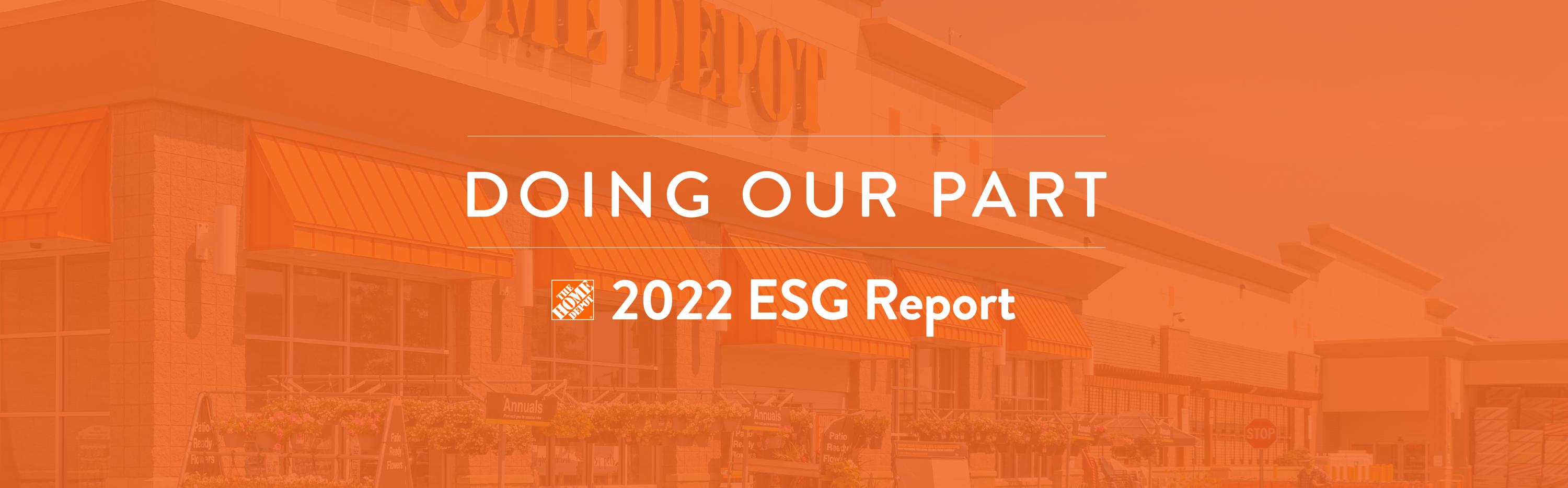 The Home Depot 2022 ESG Report