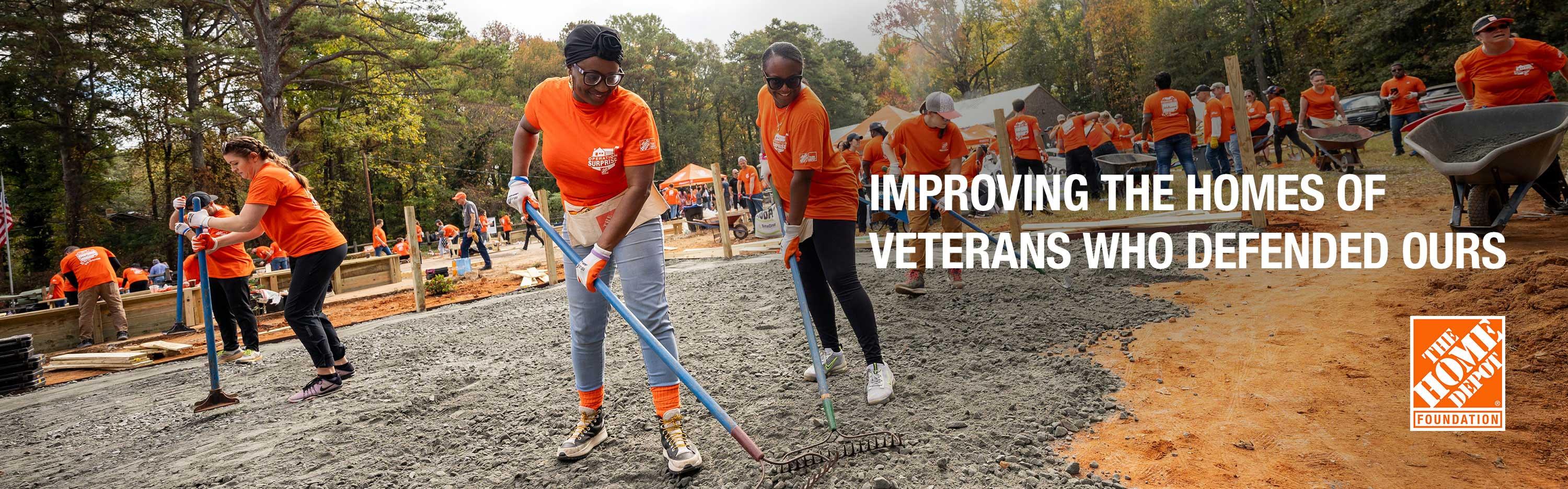 Team Depot associates working to improve housing for veterans 