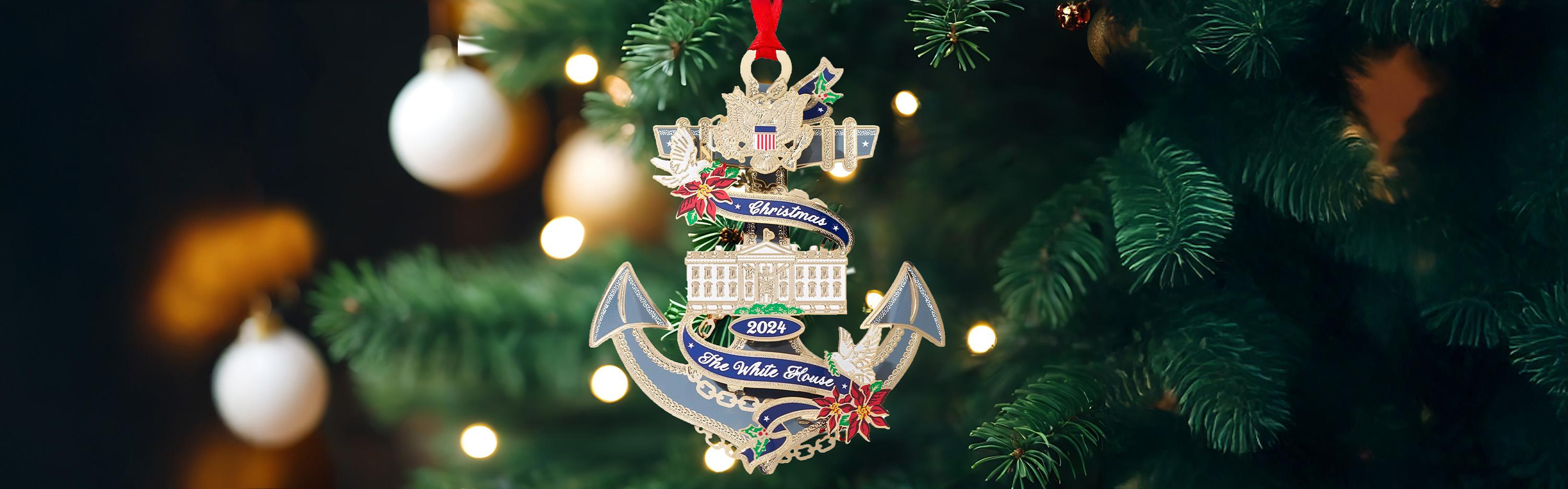 Official 2024 White House Christmas Ornament Honoring President Jimmy Carter