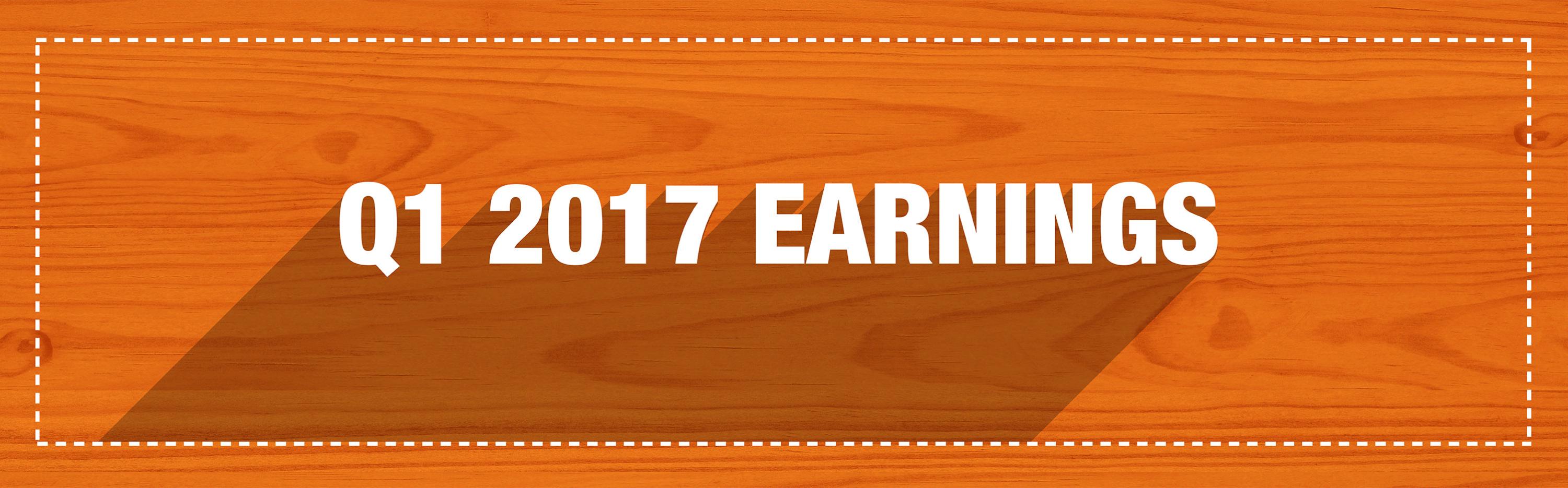 First Quarter 2017 Earnings Results
