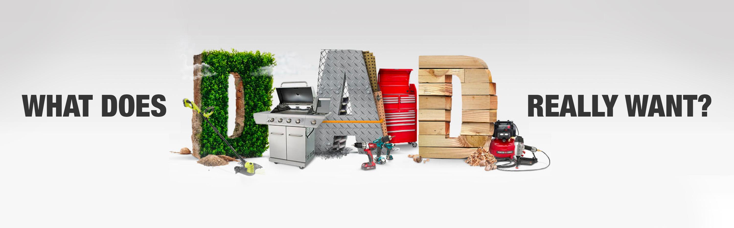 New Home Depot Survey Reveals The Top Gifts For Dad This Year The   Header3000 