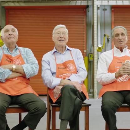 Ken Langone, Bernie Marcus and Arthur Blank sitting together