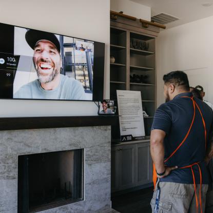 Maverick on a video call with Jared Allen