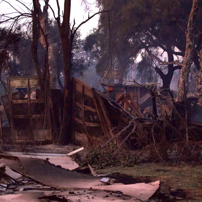 Southern California wildfire damage