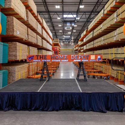 Board at The Home Depot #597 Grand Opening