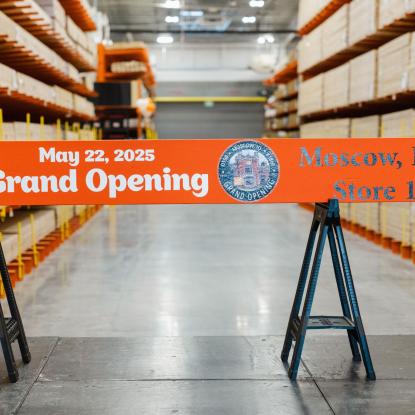 The Home Depot board cutting at the Moscow, ID store