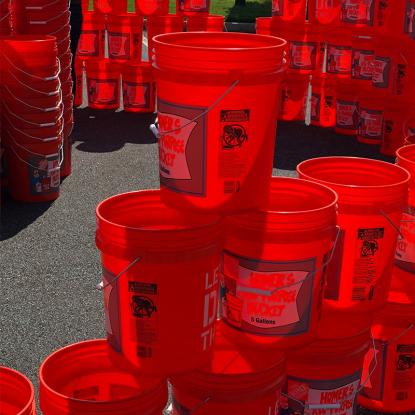 Homer buckets for disaster relief