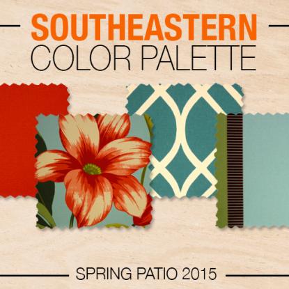 Spring patio color swatch