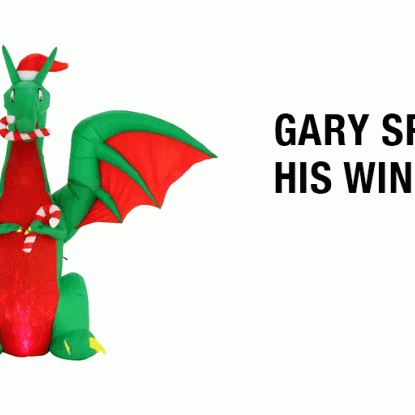 Gary the inflatable dragon