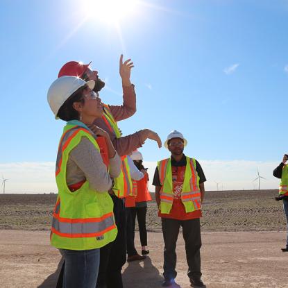 Home Depot associates at Texas wind farm