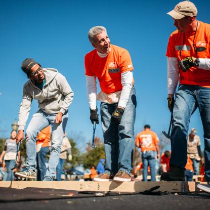 Home Depot CEO volunteering for Veterans Day