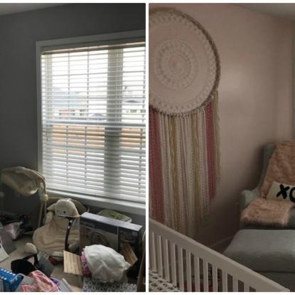 Team Depot before and after nursery makeover