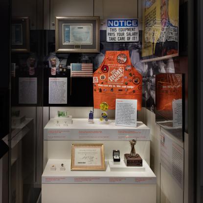 Home Depot apron at the Smithsonian
