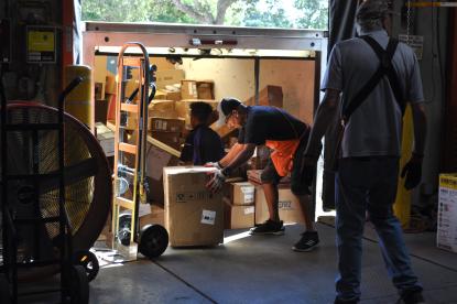 Loading Supplies into Truck