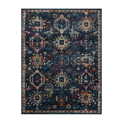 HDC Medallion Blue Indoor Area Rug