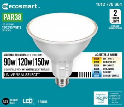EcoSmart Universal Select Lightbulb