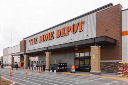 Front of the store at The Home Depot