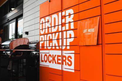 Buy online pick up in store lockers at The Home Depot